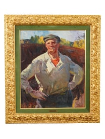 ATTR PORFIRY KRYLOV RUSSIAN LANDSCAPE OIL PAINTING
