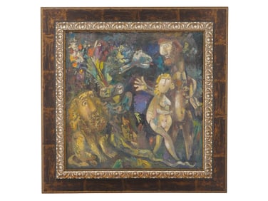 ATTR TO MISHA BRUSILOVSKY RUSSIAN OIL PAINTING
