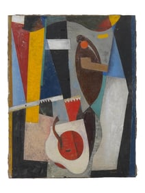 ATTR TO SERGEY SMELOFF RUSSIAN ABSTRACT OIL PAINTING