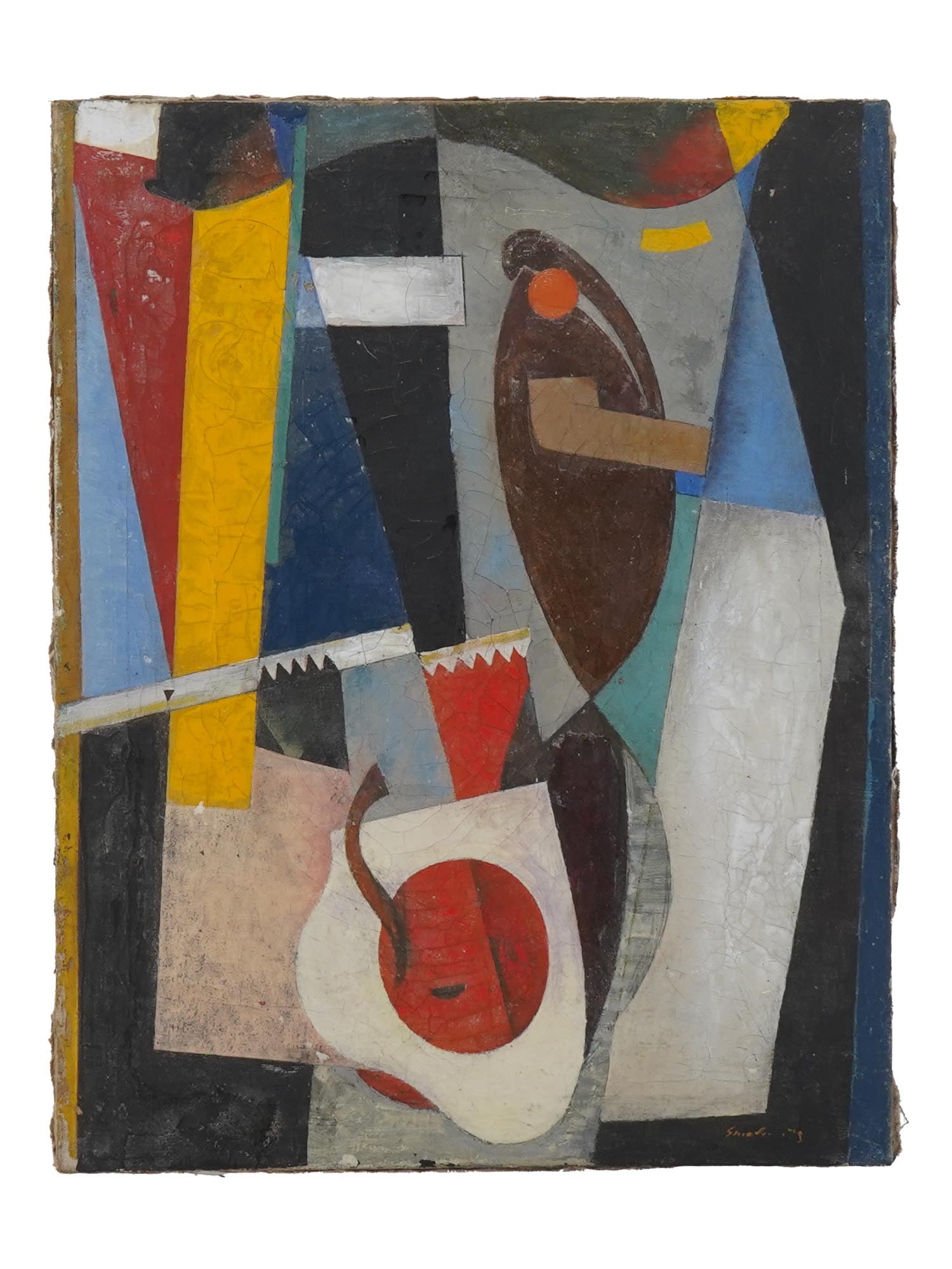 ATTR TO SERGEY SMELOFF RUSSIAN ABSTRACT OIL PAINTING (1 of 6)