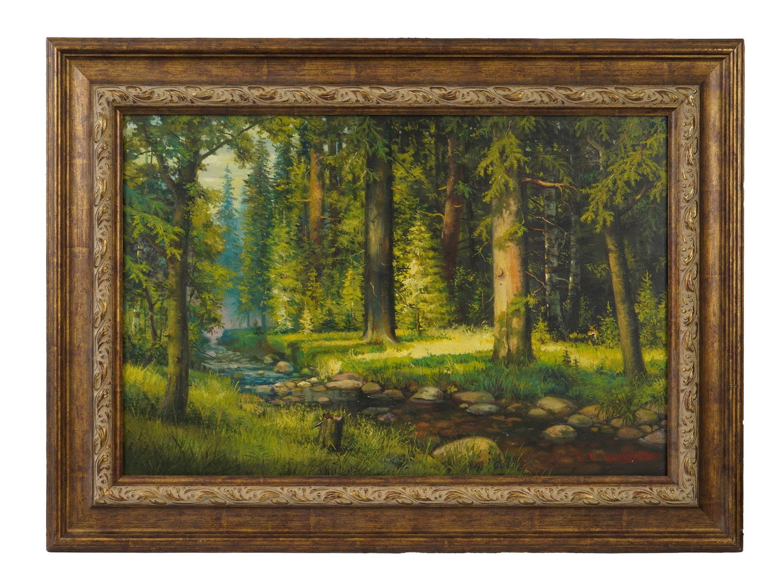 ATTR IVAN SHISHKIN RUSSIAN LANDSCAPE OIL PAINTING (1 of 4)