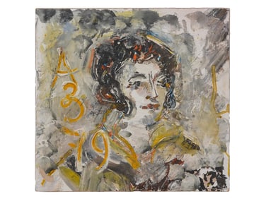 RUSSIAN OIL PAINTING OF PUSHKIN ATTR TO ANATOLY ZVEREV