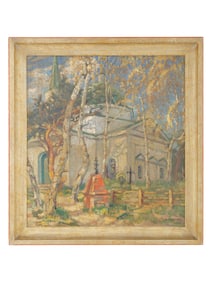 ALEXEI EREMEEVICH KAREV RUSSIAN OIL PAINTING 1912