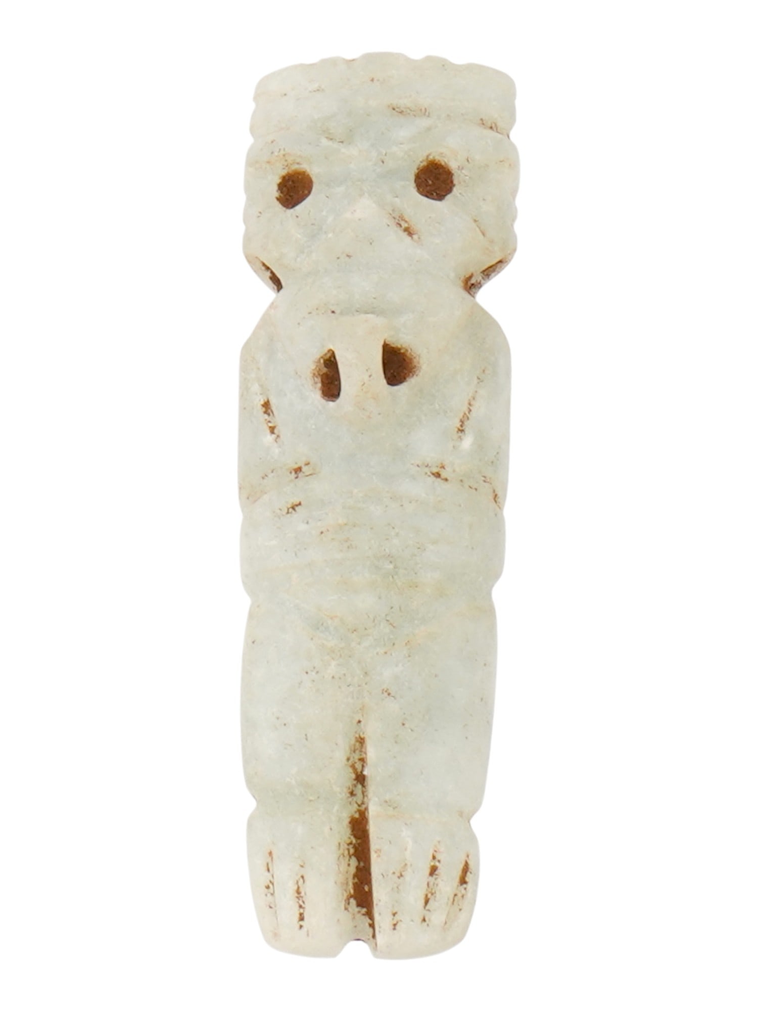 ANCIENT PRE COLUMBIAN MEZCALA FIGURAL JADE PENDANT (1 of 6)