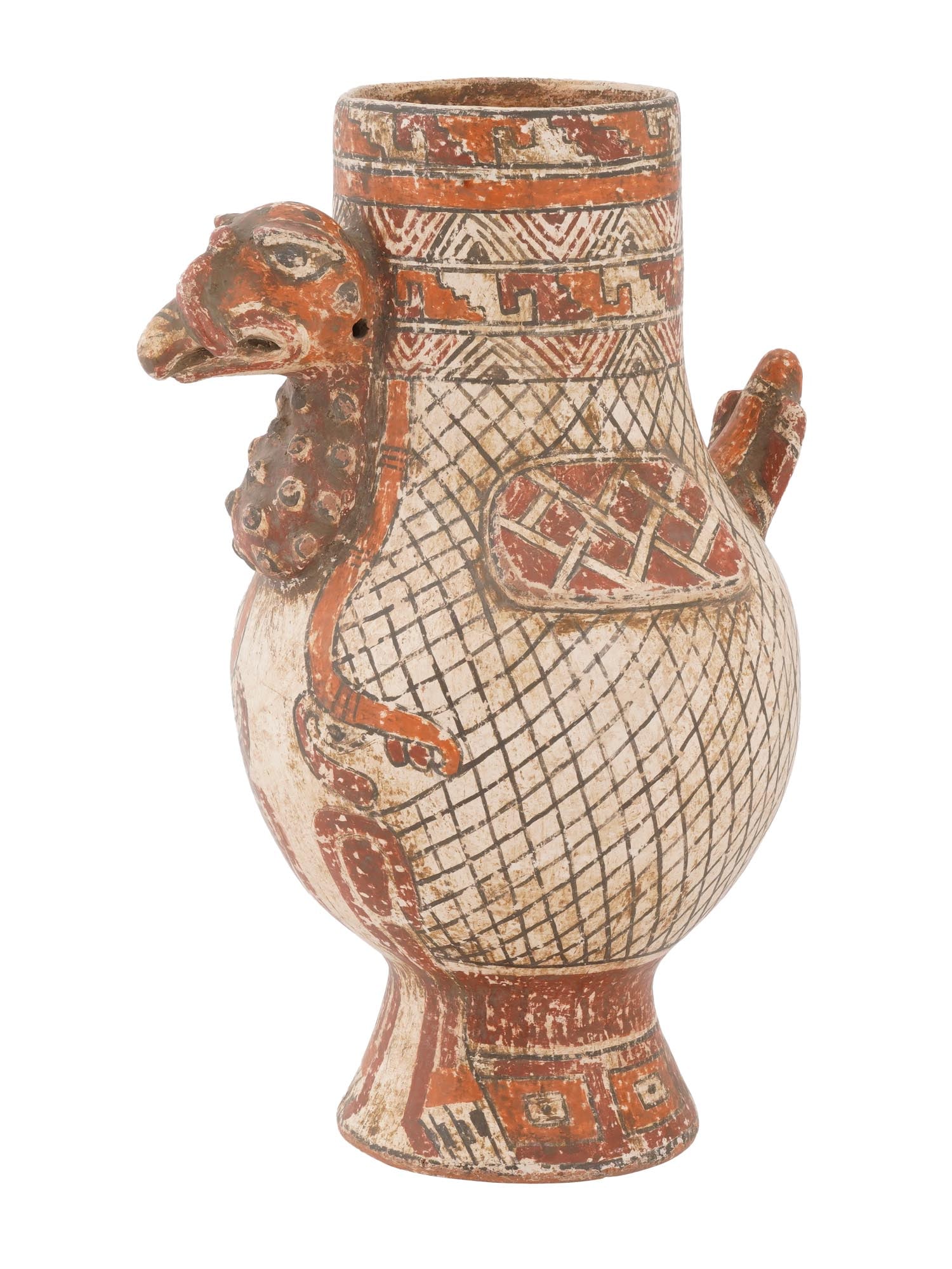 ANCIENT PRE COLUMBIAN HAND PAINTED POTTERY VESSEL (1 of 7)