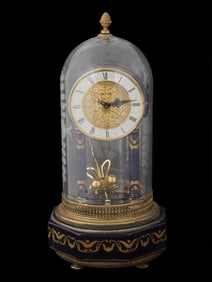 HETTICH TORSION PENDULUM TABLE CLOCK WITH CLOCHE
