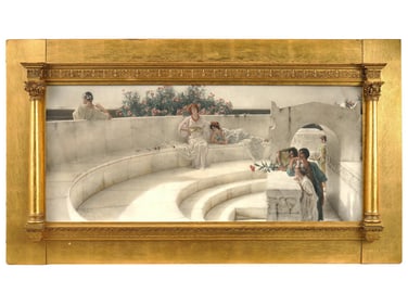HAND COLORED CHROMOLITHOGRAPH BY ALMA TADEMA