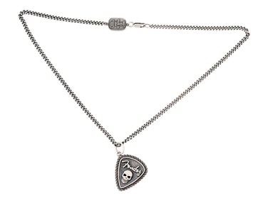 KING BABY ST SILVER W DIAMONDS PENDANT NECKLACE