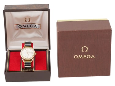 OMEGA AGWAY 10K GF MENS AUTOMATIC WRIST WATCH IOB