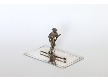 MID CEN DUTCH SILVER MINIATURE BY D.J. AUBERT AND ZN