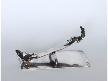 MID CEN DUTCH SILVER MINIATURE BY D.J. AUBERT AND ZN