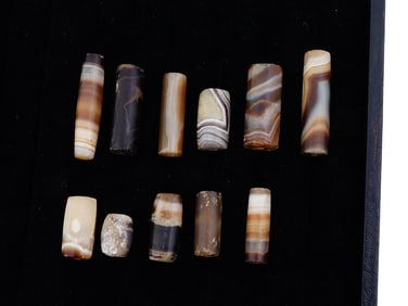 COLLECTION OF ANCIENT ROMAN PARTHIAN AGATE BEADS
