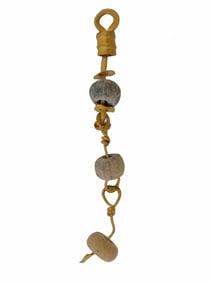 ANCIENT ROMAN GOLD AND GLASS PENDANT CA 100 TO 300 AD