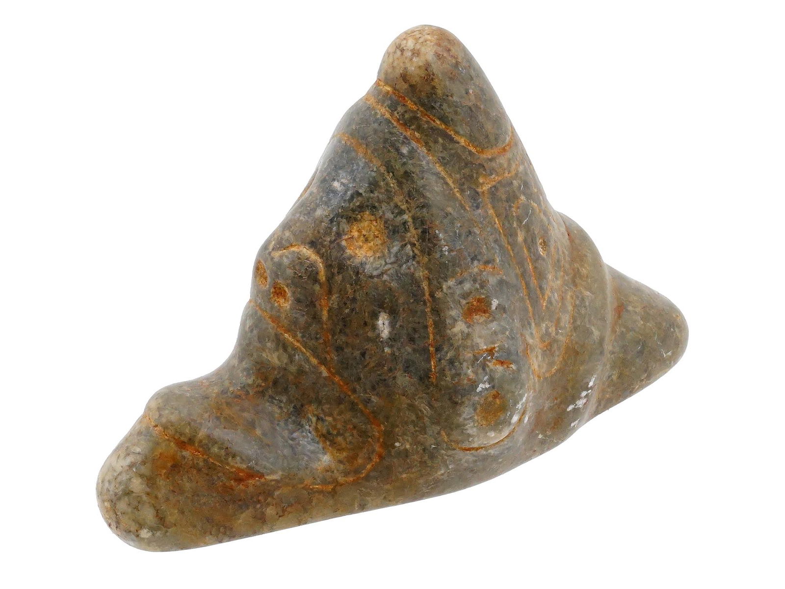 ANCIENT PRE COLUMBIAN TAINO STONE ZEMI FIGURINE (1 of 7)