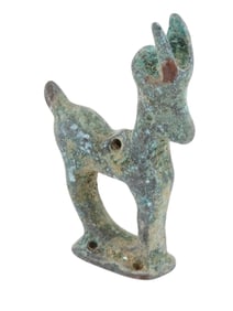 ANCIENT LURISTIN BRONZE DEER FIGURINE 700 TO 200 BC