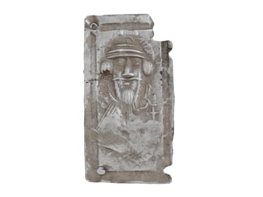 ANCIENT BYZANTINE EMPIRE JESUS CHRIST SILVER PLAQUE