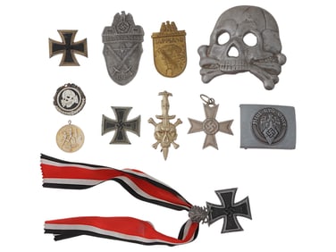 GROUP OF GERMAN WWII TYPE MEDALS AND BADGES