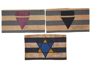 WWII HOLOCAUST CONCENTRATION CAMP ARMBANDS