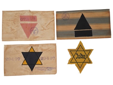 WWII HOLOCAUST CONCENTRATION CAMP ARMBANDS