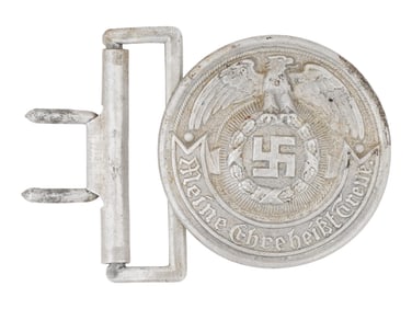 WWII NAZI GERMAN WAFFEN SS OFFICERS BELT BUCKLE
