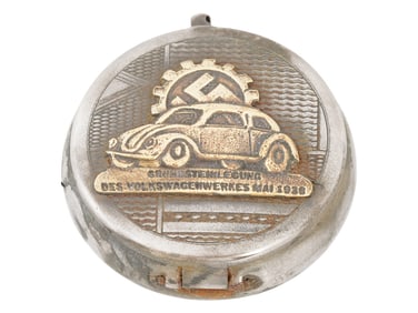 GERMAN WWII TYPE VOLKSWAGEN POCKET ASHTRAY