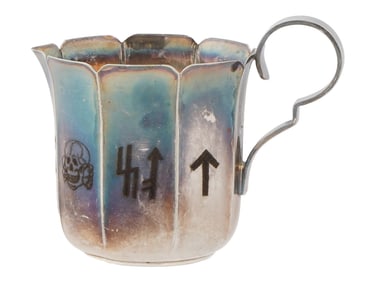 GERMAN WWII TYPE WAFFEN SS METAL COFFEE CUP