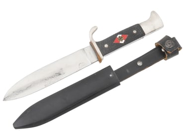 WWII NAZI GERMAN HITLER YOUTH DAGGER W SCABBARD