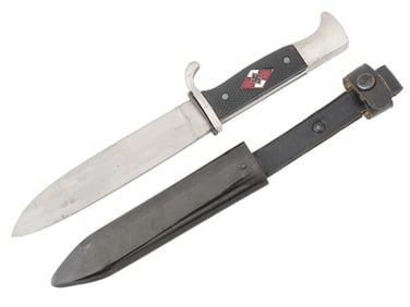 WWII NAZI GERMAN HITLER YOUTH DAGGER W SCABBARD