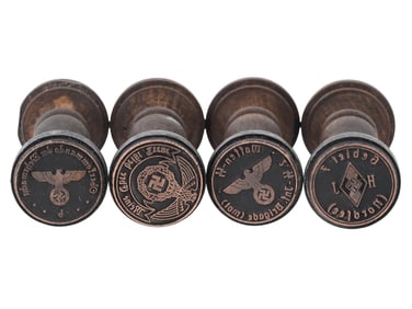 WWII TYPE GERMAN SS ADMINISTRATIVE HAND STAMPS
