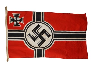 WWII ERA GERMAN NAZI KRIEGSMARINE BATTLE FLAG
