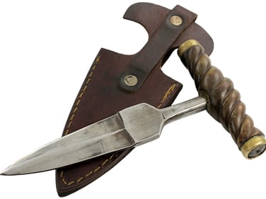 ANTIQUE AMERICAN GAMBLERS PUSH DAGGER KNIFE MARKED