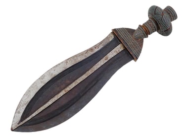 VINTAGE CONGOLESE KUBA PEOPLE IKUL SHORT SWORD