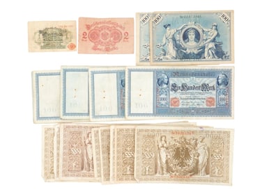 ANTIQUE GERMAN PAPER MONEY BANKNOTES