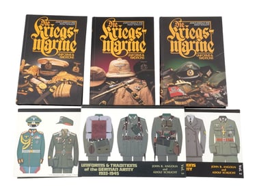 COLLECTION OF BOOKS ABOUT WWII AND GERMAN MILITARY