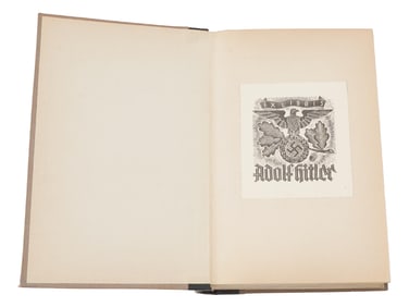 PRE WWII GERMAN ESPIONAGE ADOLF HITLER LIBRARY BOOK