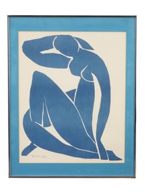 FRENCH COLOR LITHOGRAPH LUE FIGURE SIGNED HENRI MATISSE