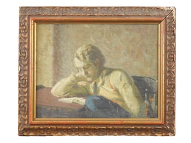 VINTAGE AMERICAN OIL PAINTING BY MISCHA ASKENAZY