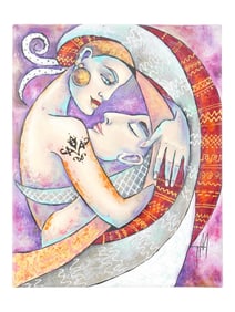 MODERN POLISH PAINTING BY TATIANA MOROZOWA LOVERS