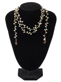 FRESHWATER MULTICOLORED PEARL CITRINE NECKLACE JULIEN