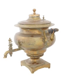 ANTIQUE RUSSIAN CLASSIC BRASS SAMOVAR BY BATASHEV