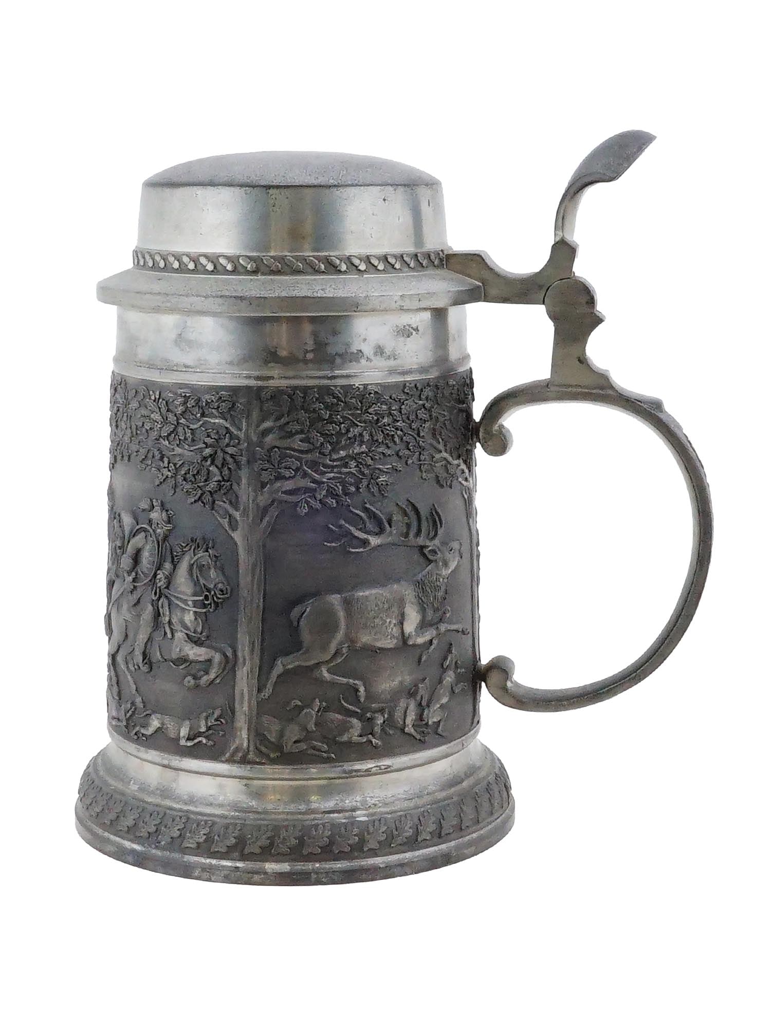 GERMAN ETAIN RODERS PEWTER ZINN ALUMINUM BEER STEIN (1 of 10)
