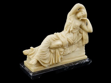 VTG ITALIAN COMPOSITE SCULPTURE ON MARBLE BY RUGGERI