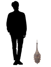 WEST AFRICAN YAURE CARVED WOOD MASK FROM IVORY COAST