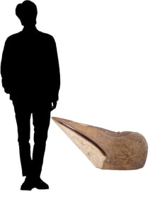 AFRICAN HAND CARVED WOODEN BAGA BIRD MASK FROM GUINEA