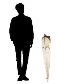 CENTRAL AFRICAN GABON CARVED WOOD RITUAL FANG MASK