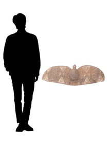 WESTERN AFRICAN BURKINA FASO WOOD BIRD FACE MASK