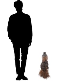 CENTRAL AFRICAN CONGO BAKONGO WOODEN NKISI FIGURE