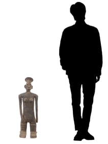 LARGE CENTRAL AFRICAN CONGO TABWA CERAMIC VESSEL