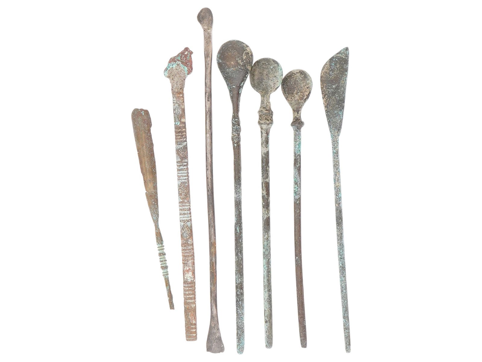 ANCIENT ROMAN EMPIRE BRONZE AND SILVER MEDICAL TOOLS (1 of 4)