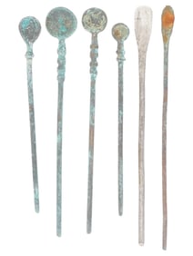 ANCIENT ROMAN EMPIRE BRONZE AND SILVER MEDICAL TOOLS